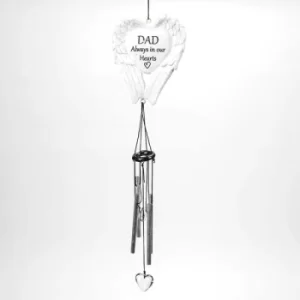 Image of Thoughts Of You Dad Graveside Wings Windchime