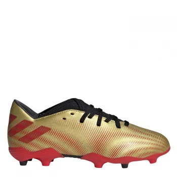Image of adidas Nemeziz Messi .3 Childrens FG Football Boots - GoldMet/Scarlet