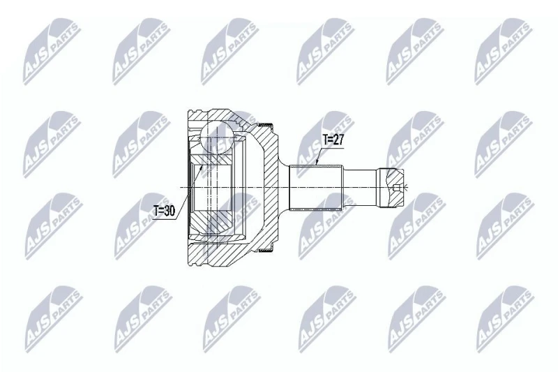 Image of NTY CV joint kit NTY NPZ-ME-019