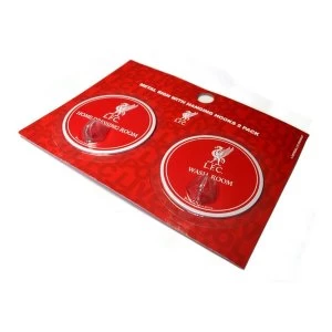 Image of Liverpool Robe Hook Sign 2 Pack