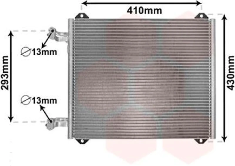 Image of VAN WEZEL Air conditioning condenser VAN WEZEL 03005193