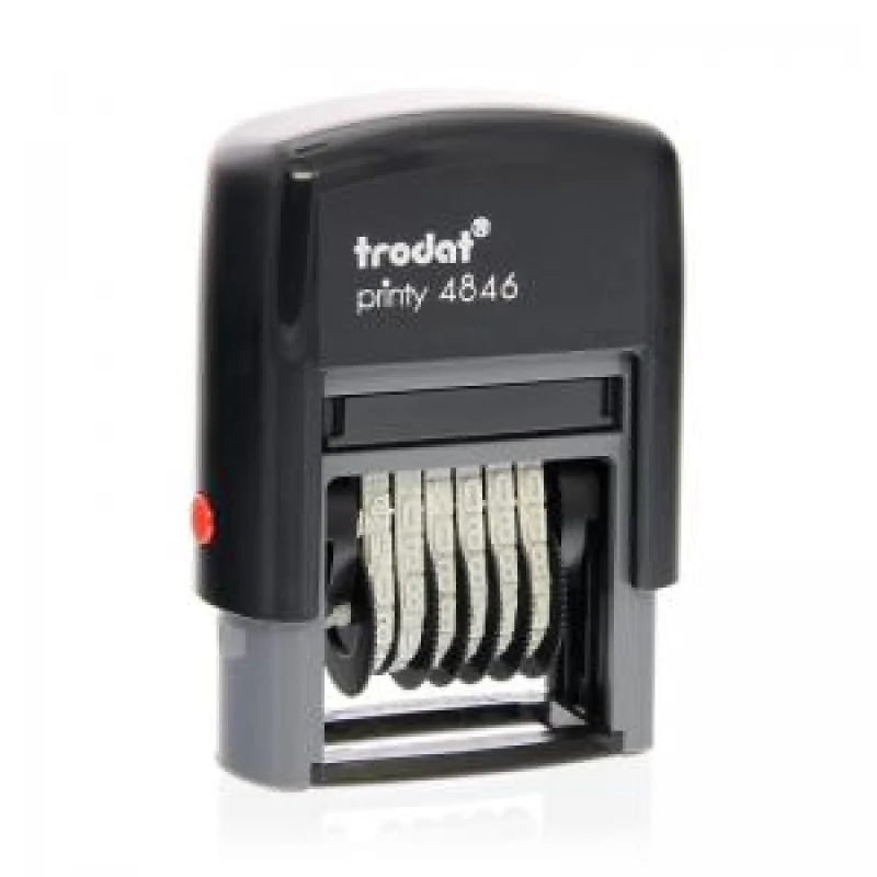 Image of Trodat Printy 4846 Self Inking 4mm Numberer Stamp 6 Bands 211619 TRO211619