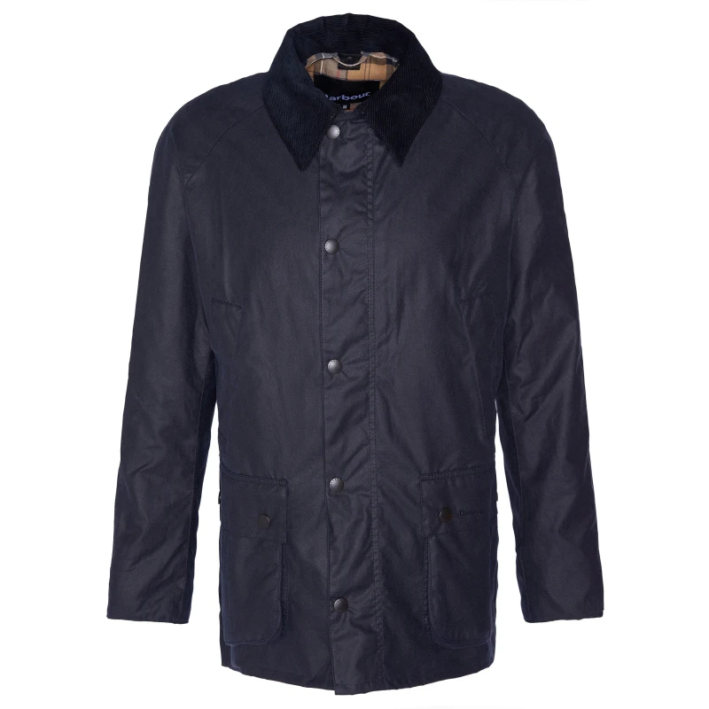 Image of Barbour Ashby Wax Jacket - Blue Blue S