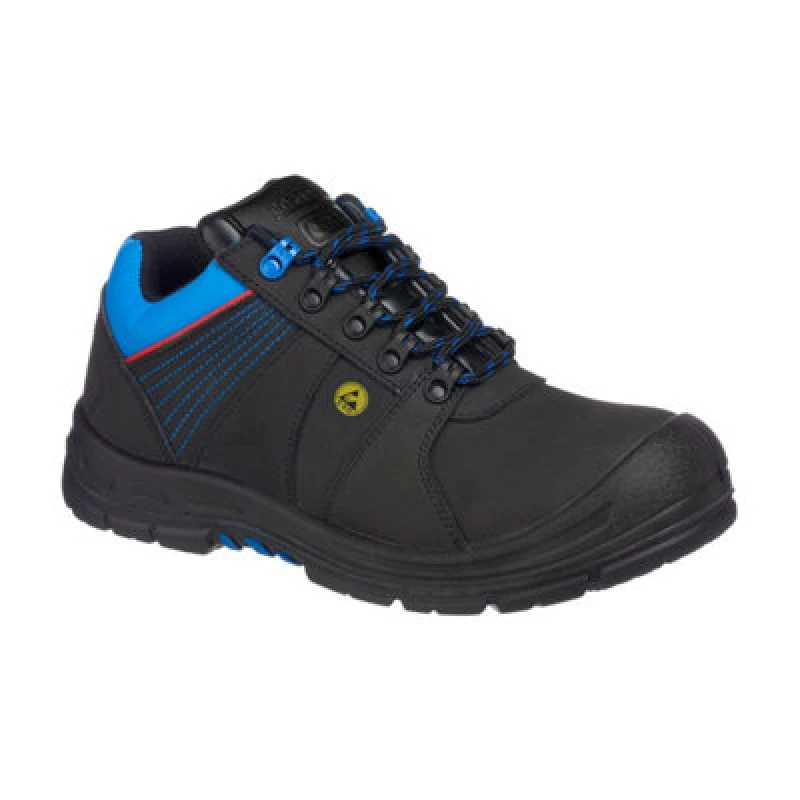 Image of Portwest Compositelite Protector ESD Safety Shoes FD27BKB45 Colour: Black / Blue