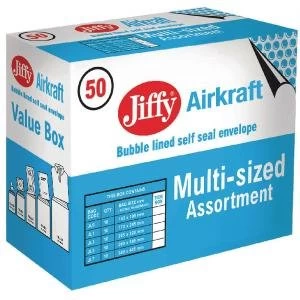 image of Jiffy AirKraft Bag Assorted Sizes Gold Pack of 50 JL-SEL-A