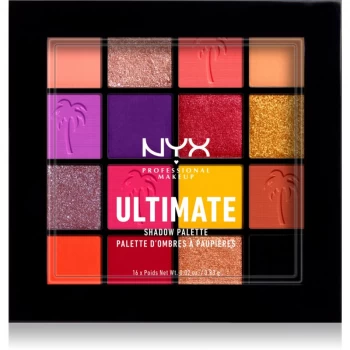 image of NYX Professional Makeup Ultimate Shadow Eyeshadow Palette Shade 13 - Festival 16 x 0.83 g