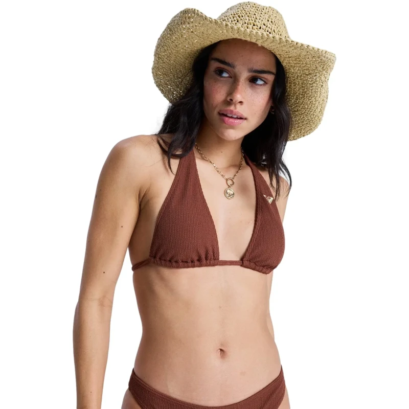 Image of Roxy Womens swimsuit top Roxy Sunshine Tiki Tri Marron Female L