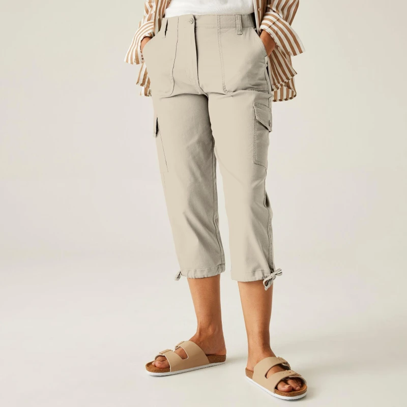 Image of Regatta Shorebella Capri Walking Shorts 8 Cream 31328569175