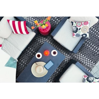 Image of Halsey Black 120cm x 170cm Rectangle - Black