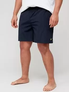 Image of Lyle & Scott Big & Tall Plain Swim Shorts - Navy, Size 1Xl, Men
