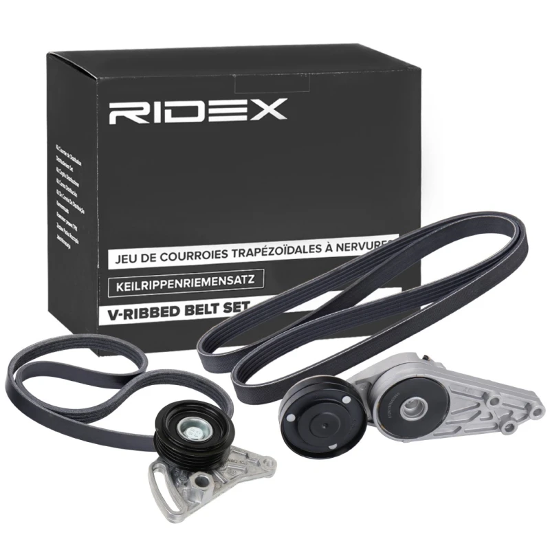 Image of RIDEX 542R0749 V-ribbed belt set V-Ribbed Belt Set (542)