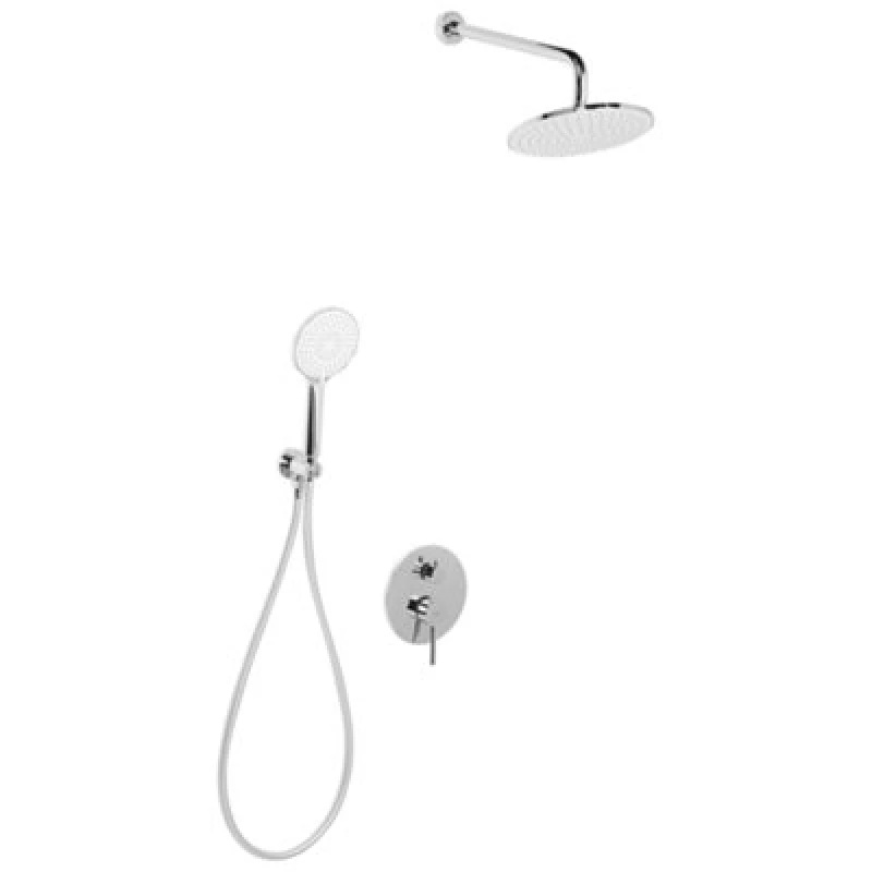 Image of Beliani Concealed Shower Set With Rainshower Puelo Silver