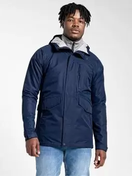 image of Craghoppers Cove Waterproof Hooded Jacket - Navy, Size 2XL, Men