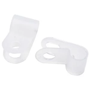 Image of BQ Black 10mm Cable Clips Pack of 20