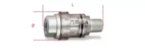 Image of Beta Tools 1919M Mini Lubricator Air Tool Fitting Ø: 1/4" 019190030