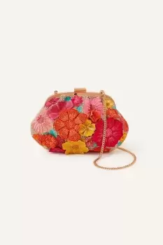 image of 3D Floral Clipframe Bag