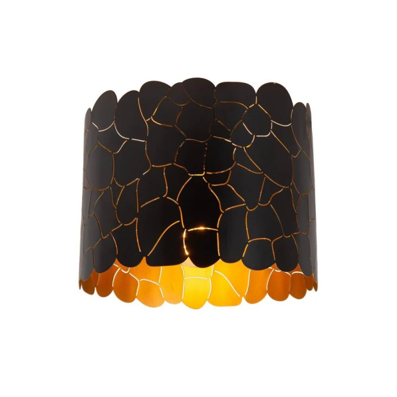 Image of Netlighting Almelo Flush ceiling light Ø25.5cm 1xE27 Black Unisex