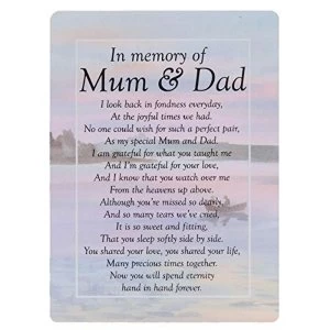 image of Graveside Memorial Cards - Mum & Dad