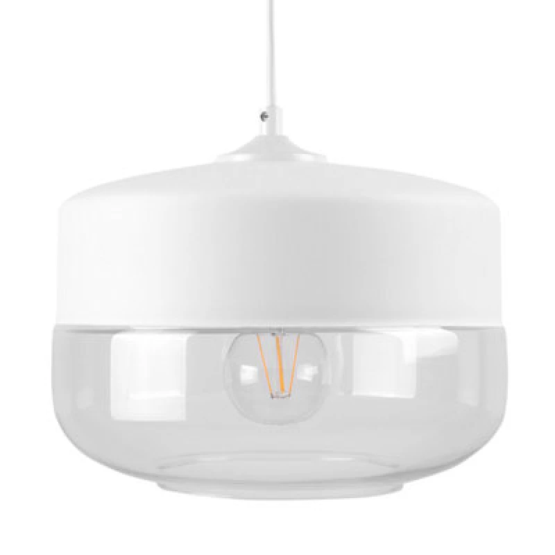 Image of Beliani Pendant Lamp Murray Glass White