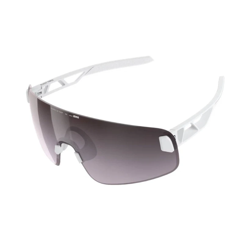 Image of POC Elicit White Sunglasses with Grey Lens
