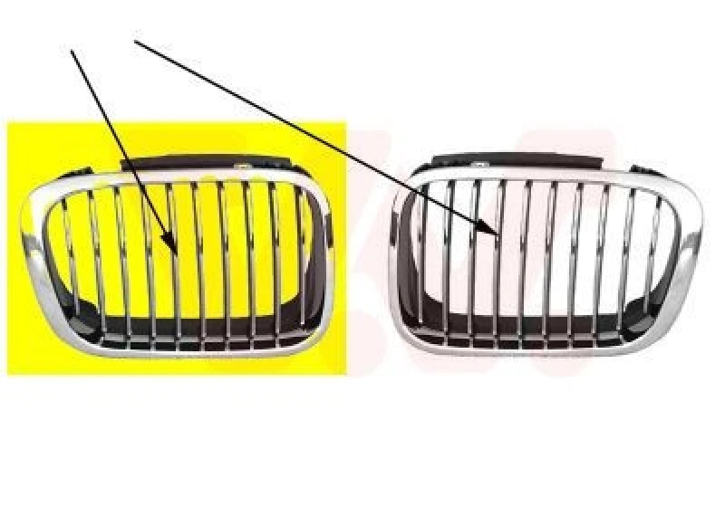 Image of VAN WEZEL Radiator Grille VAN WEZEL 0646518