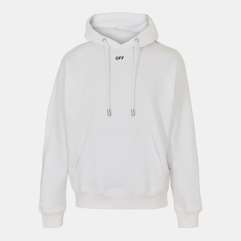 Image of Off White Mens Skate Pull Over Hoodie OTH Hoodies XS White 53265201310