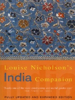 Image of Louise Nicholsons India Companion by Louise Nicholson Book