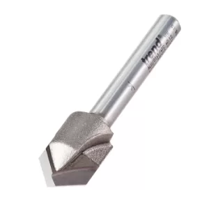 image of Trend Alucobond V Groove Router Cutter 13mm 10mm 1/4"