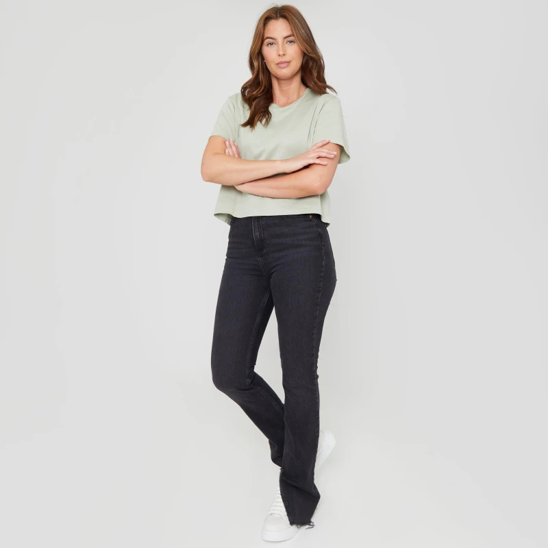 Image of Be You Boxy T-Shirt - Green Green 10