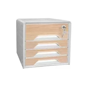 Image of CEP Silva Smoove Secure 4 Drawer Module WhiteBeech 1073111021 CEP01778