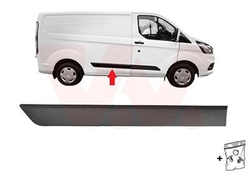 Image of VAN WEZEL Trim / Protective Strip, sidewall VAN WEZEL 1987406