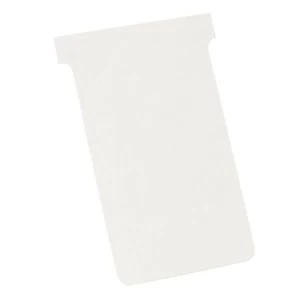 Image of Nobo A110 T Cards Size 4 White Pack of 100 T Cards 32938922