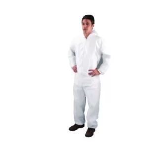 image of Non-Woven Coverall Large 44-46 Inch White DC03