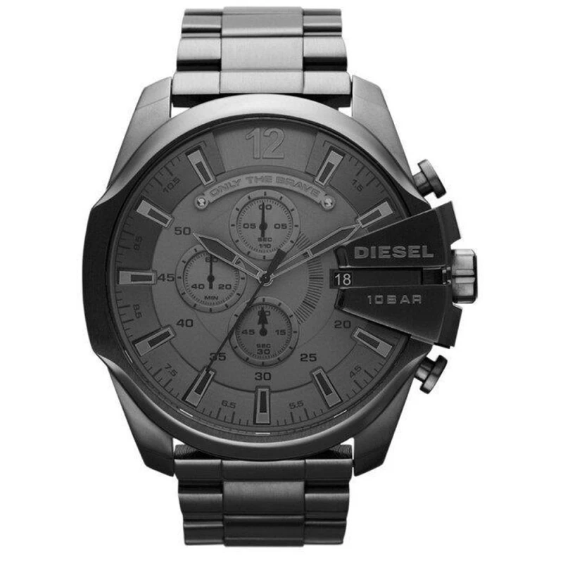 Image of Diesel DZ4282 Chronograph Grey Dial Gunmetal Mens Watch Black black