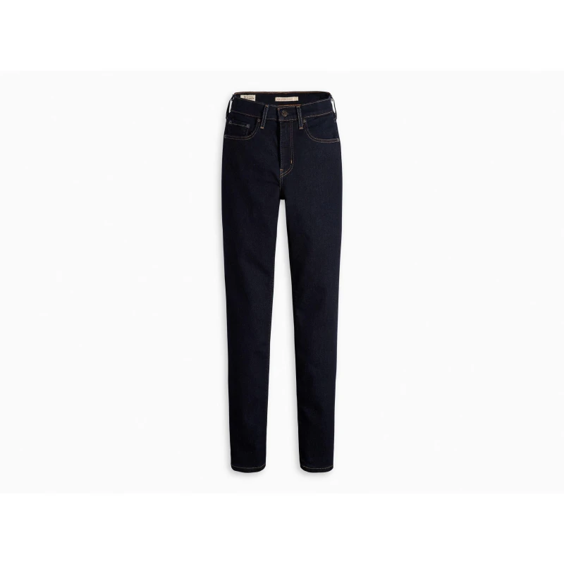 Image of Levis 724 High Rise Straight Jeans - Blue Blue 28 L30