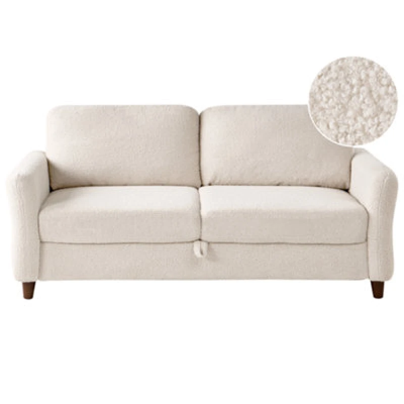 Image of Beliani Sofa 3 Seater Mare Boucle Beige
