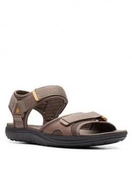 image of Clarks Step Beat Sun Sandals - Brown