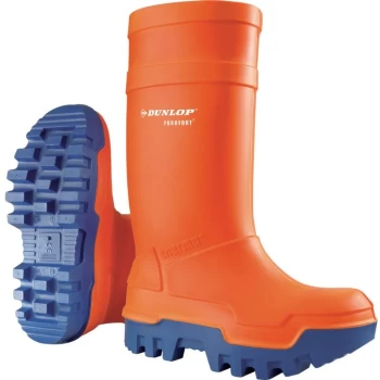 Image of Dunlop - Purofort Thermo+ Orange/Blue Boot Size 7 (41)