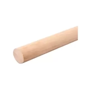 Moderix - Beech Dowel Smooth Wood Rod Pegs 1m - Diameter 25mm - Pack of 20