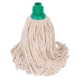 image of Robert Scott and Sons 16oz PY Yarn Socket Mop Head for Smooth Surfaces Green Pack 10