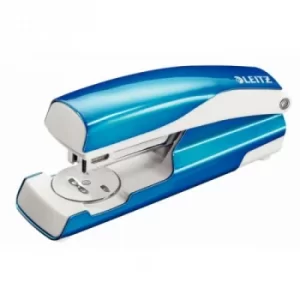 Image of Original Leitz 5502 Metal Stapler Metallic Blue 30 Sheets of 80gsm Paper