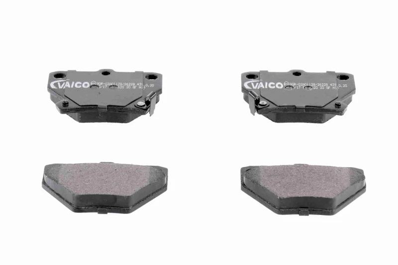 Image of VAICO V70-0034 Brake pad set Rear Axle, with acoustic wear warning, Q+, original equipment manufacturer quality Brake Pad Set,disc brake (402)