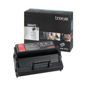 image of Lexmark 08A0475 Black Laser Toner Ink Cartridge