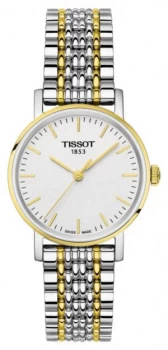 Tissot Womens Everytime Two Tone Bracelet Gold Plated Watch