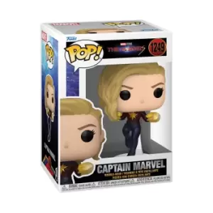 image of The Marvels Captain Marvel vinyl figurine no. 1249 Funko Pop! multicolour