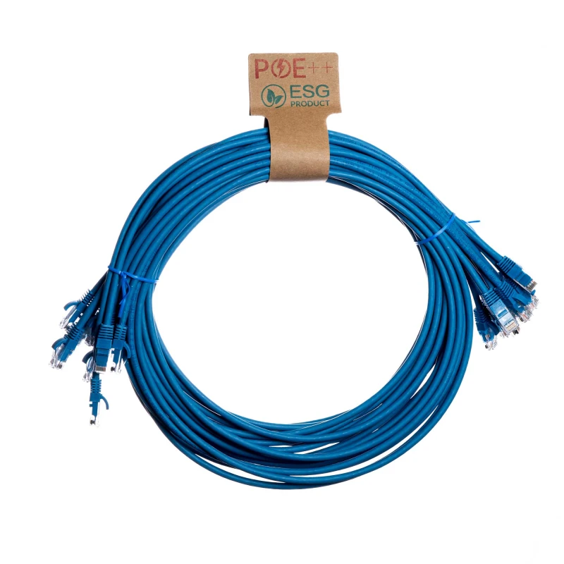Image of Cablenet Cablenet 0.5m Cat6 RJ45 Blue U/UTP LSOH 24AWG Snagless Booted Patch Lead (PK10) L60-4005P