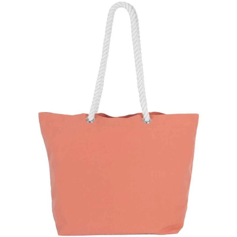 Image of Kimood Womens Washed Cotton Tote Bag in Orange Orange Female One Size