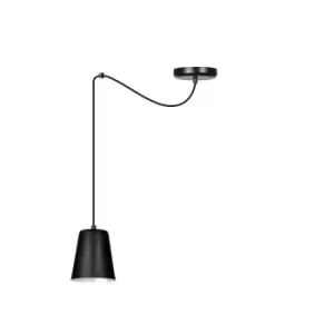 Image of Emibig Link Black/White Dome Pendant Ceiling Light 1x E27