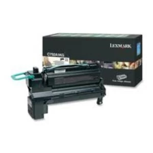 image of Lexmark C792A1KG Black Laser Toner Ink Cartridge