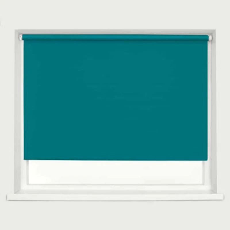 Image of Caecus Blinds Blackout Roller Blind Teal 60Cm